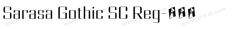 Sarasa Gothic SC Reg字体转换